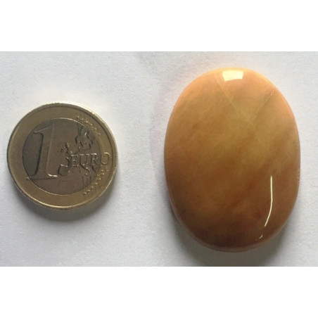 Naturstein Oval Gelber Jaspis 3,5cm bis 4,5cm