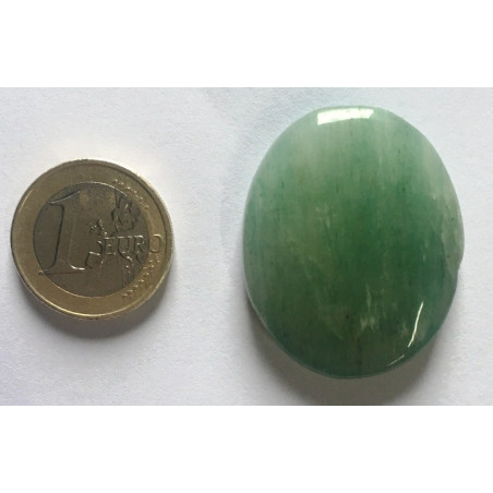 Naturstein Oval Grüner Quarz 3,5cm bis 4,5cm