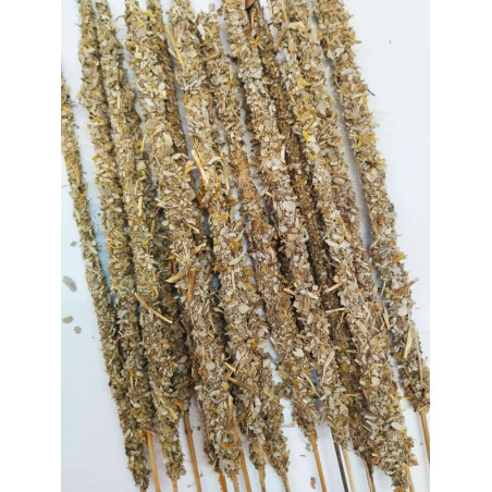 Calendula, Weißer Salbei und Heiligedelholz Stick. Einzeln erhältlich.