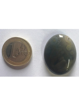 Naturstein Oval Grauer Achat 3,5cm bis 4,5cm