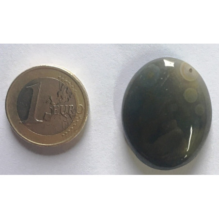 Naturstein Oval Grauer Achat 3,5cm bis 4,5cm