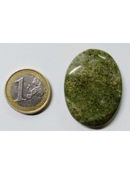 Naturstein Oval Grüner Jaspis 3,5cm bis 4,5cm