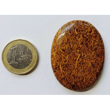 Naturstein Oval Leopard Jaspis 3,5cm bis 4,5cm