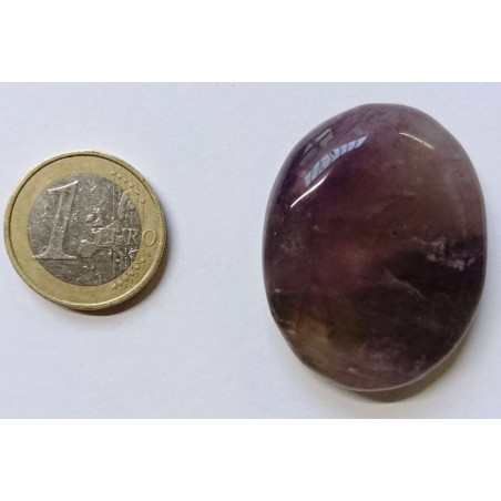 Naturstein Oval Lila Fluorit 3,5cm bis 4,5cm