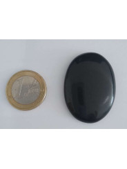 Naturstein Oval Schwarzer Achat 3,5cm bis 4,5cm