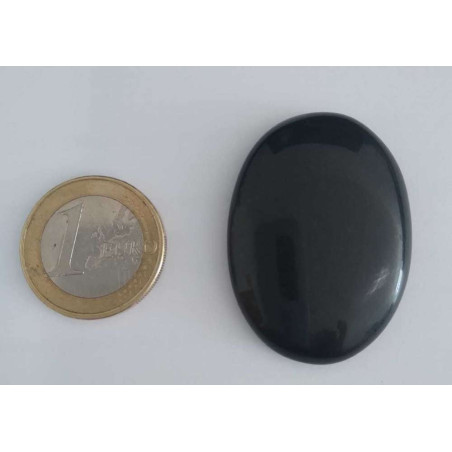 Naturstein Oval Schwarzer Achat 3,5cm bis 4,5cm