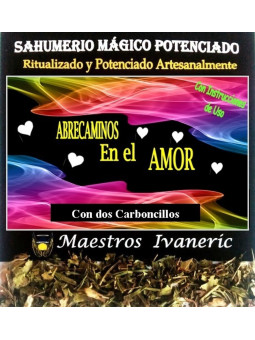 Magische  Sahumerium der Absicht mit Holzkohle Straßenöffner in der Liebe