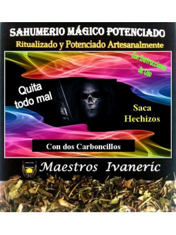 Magisches Holzkohle Sahumerium mit Holzkohleduft vertreibt alles Böse