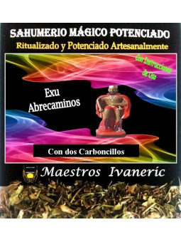 Magischer Zweck Magische duftendes Holzkohle Exu Straßenöffner