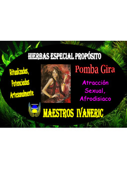 Magische Kräuter des Zwecks Pomba Gira. Sexuelle Anziehungskraft, Aphrodisiakum