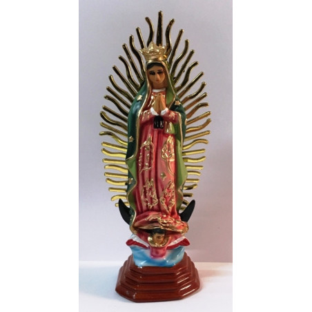 Jungfrau Guadalupe mexikanisches Kunstharz Bild 28cm (ohne Krone)