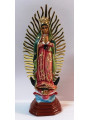 Jungfrau Guadalupe mexikanisches Kunstharz Bild 28cm (ohne Krone)