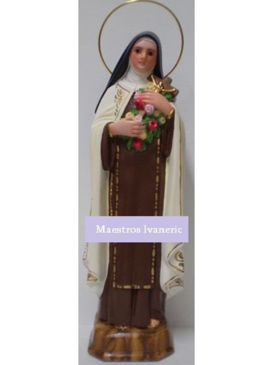 Bild der Heiligen Therese vom Kinde Jesu. 25cm.