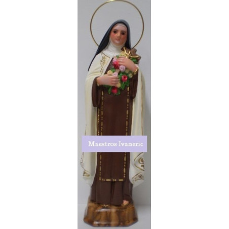 Bild der Heiligen Therese vom Kinde Jesu. 25cm.