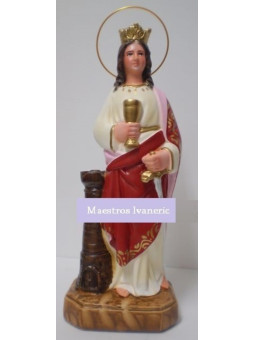 Bild der Heiligen Barbara. 25cm