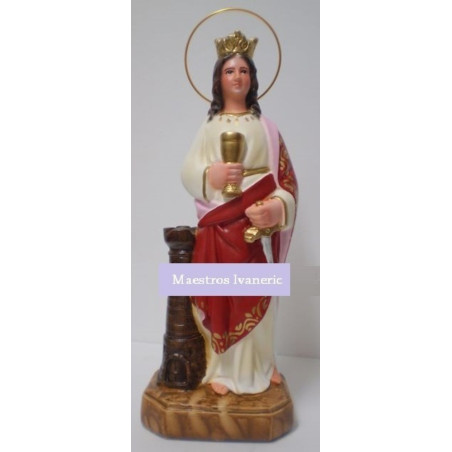 Bild der Heiligen Barbara. 25cm