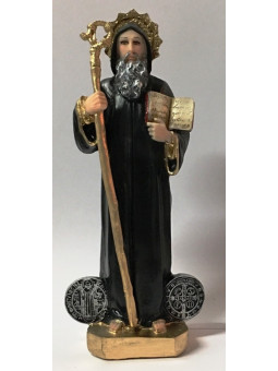 Handwerk Bild in Harz Heilige Benito 22 Zentimeter