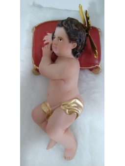 Jesuskind mit Kissen und Haut 20cm.