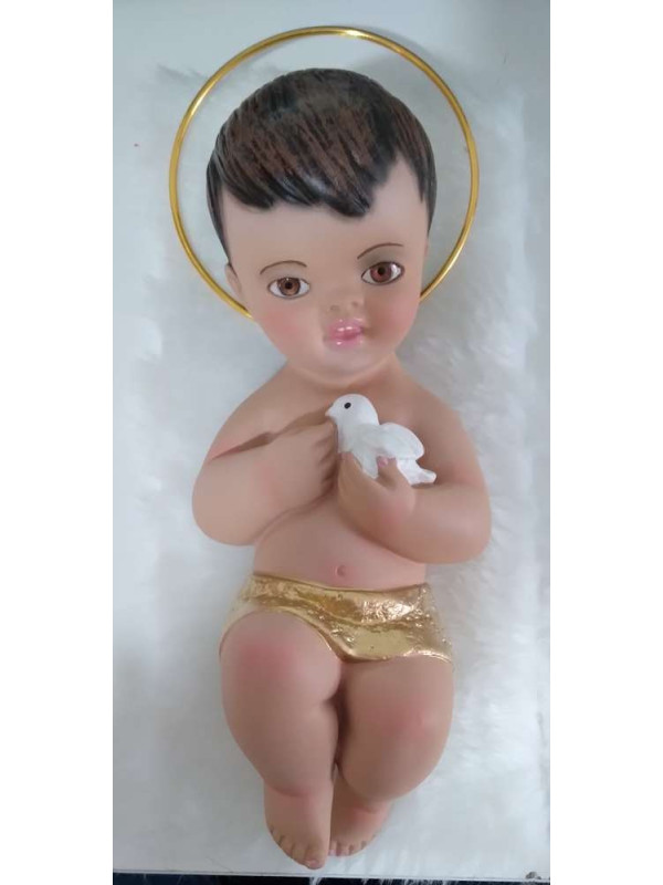 Jesuskind liegend mit 20 cm Haut.