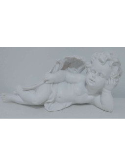 Engel auf Flügeln liegend. 27 cm.