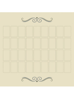 Großes Tableau Lenormand Tarot-Tuch, 60 x 60