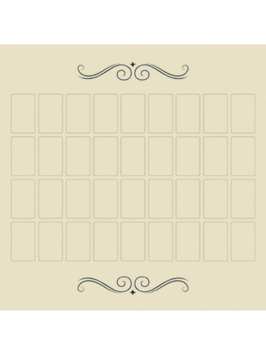 Großes Tableau Lenormand Tarot-Tuch, 60 x 60