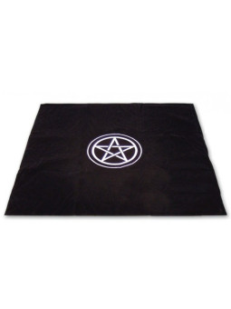 Schwarze Tarot-Matte Pentagramm. 80X80