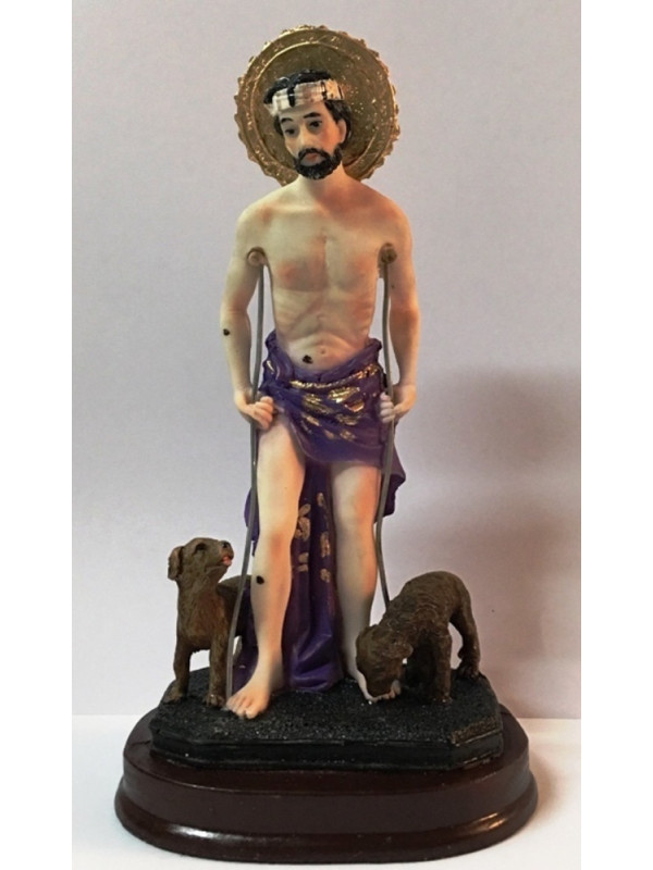 Handgemachte Harz Statue Saint Lazarus 23 Zentimeter