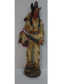 Indisches Kunsthandwerkerbild aus Harz, Schwert und Schild. 18,5cm