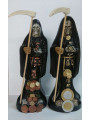 Handgefertigte Harzstatue des Heiligen des Schwarzen Todes. 20 cm