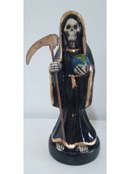 Kunsthandwerkliches Bild der Heiliger Tod. 22x9 cm.