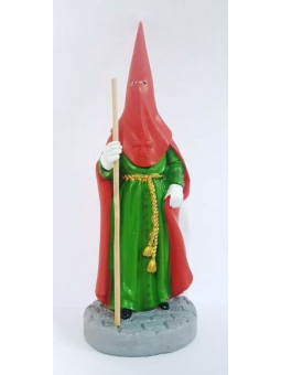 20cm Handgefertigtes Bild des Nazareners aus Kunstharz Grün und Rot