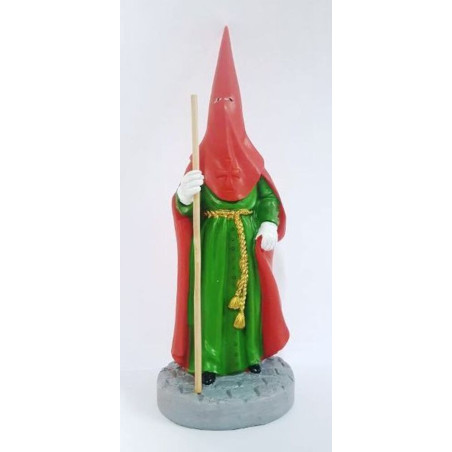 20cm Handgefertigtes Bild des Nazareners aus Kunstharz Grün und Rot