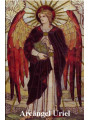 Plastifizierter Druck Erzengel Uriel 5x7,5cm