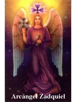 Erzengel Zadquiel Plastifizierter Druck 5x7,5cm