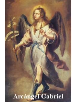 Erzengel Gabriel Plastifizierter Druck, 5x7,5cm.