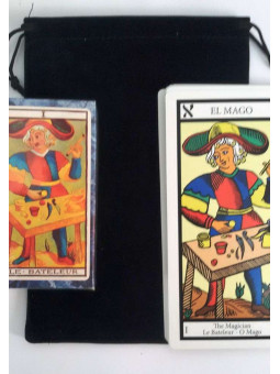 Große schwarze Tarot-Tasche. 22cm x 15cm