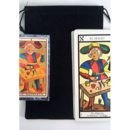 Große schwarze Tarot-Tasche. 22cm x 15cm