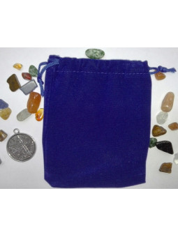 Amulett-Aufbewahrungsbeutel, Talismane Dunkelblau 12cm x 10cm