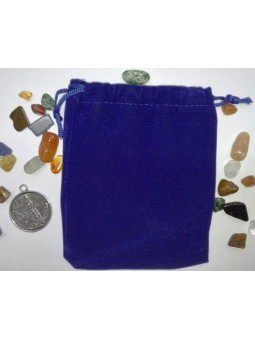 Amulett-Aufbewahrungsbeutel, Talismane Dunkelblau 10cm x 7cm