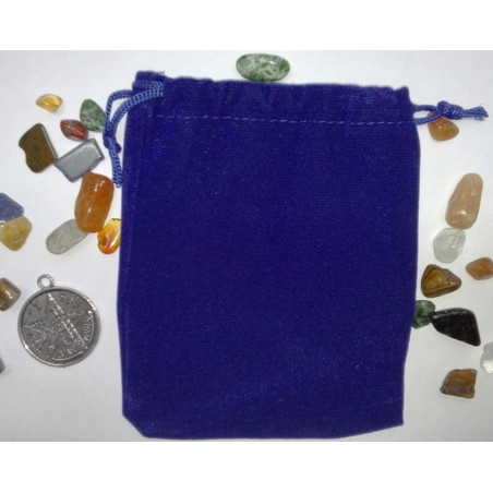 Amulett-Aufbewahrungsbeutel, Talismane Dunkelblau 10cm x 7cm