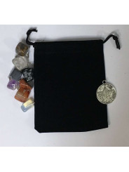 Amulett-Aufbewahrungsbeutel, Talismane Schwarz 10cm x 7cm