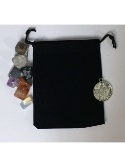 Amulett-Aufbewahrungsbeutel, Talismane Schwarz 10cm x 7cm