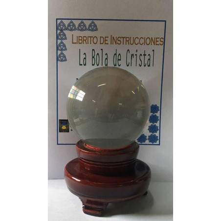 Bola Cristal 80 mit Holzständer und GebrauchHeiligeweisung
