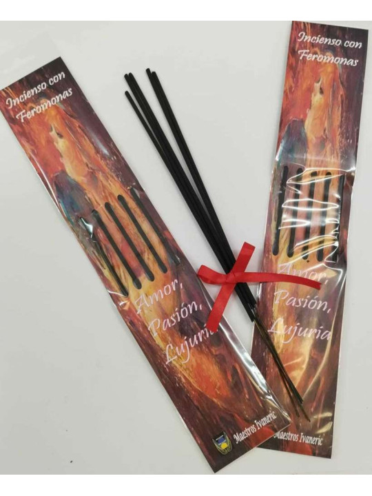 Kunsthandwerkliche Räucherstäbchen mit Pheromonen Aroma-Schokolade.