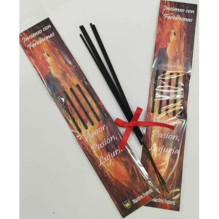 Kunsthandwerkliche Räucherstäbchen mit Pheromonen Aroma-Schokolade.