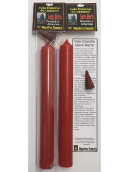 Sonderstrom-Kerze mit Gebet Heiligeta Marta