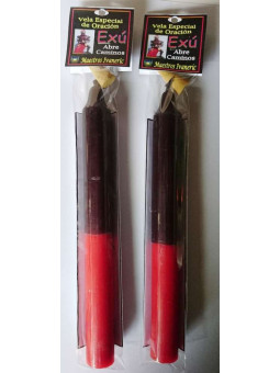 Spezielle Potenzierte Kerze mit Exu Gebet