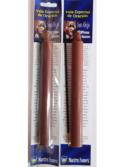 Spezial-Kraftkerze mit Gebet Heilige Alejo