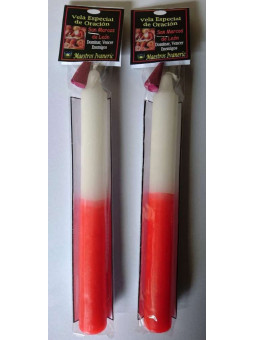 Spezialkerze mit Gebet Heiliger Markus von Leon